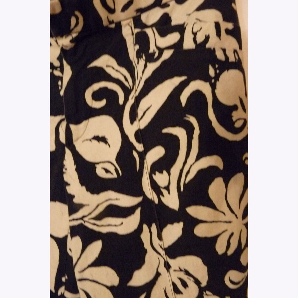 Vintage 90s Ralph Lauren Black Label Bold White Hawaiian Hand print jean pants 6